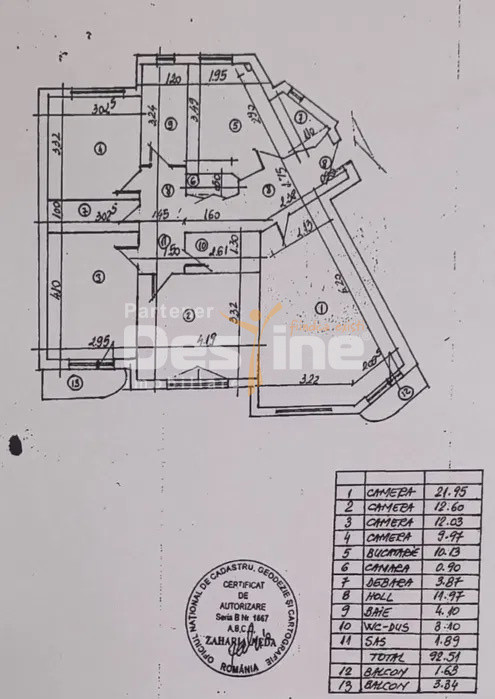 13 Septembrie-Drumul Sării | 4 camere | 98mp | et 5 | bloc 1999 | 230.000 euro