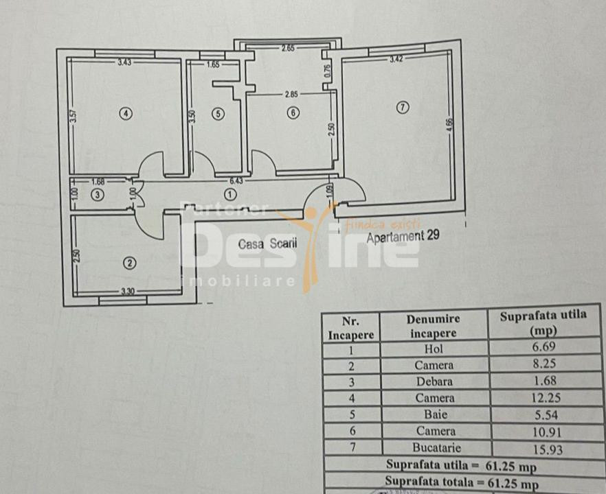 Apartament 3 camere modern, Inel I