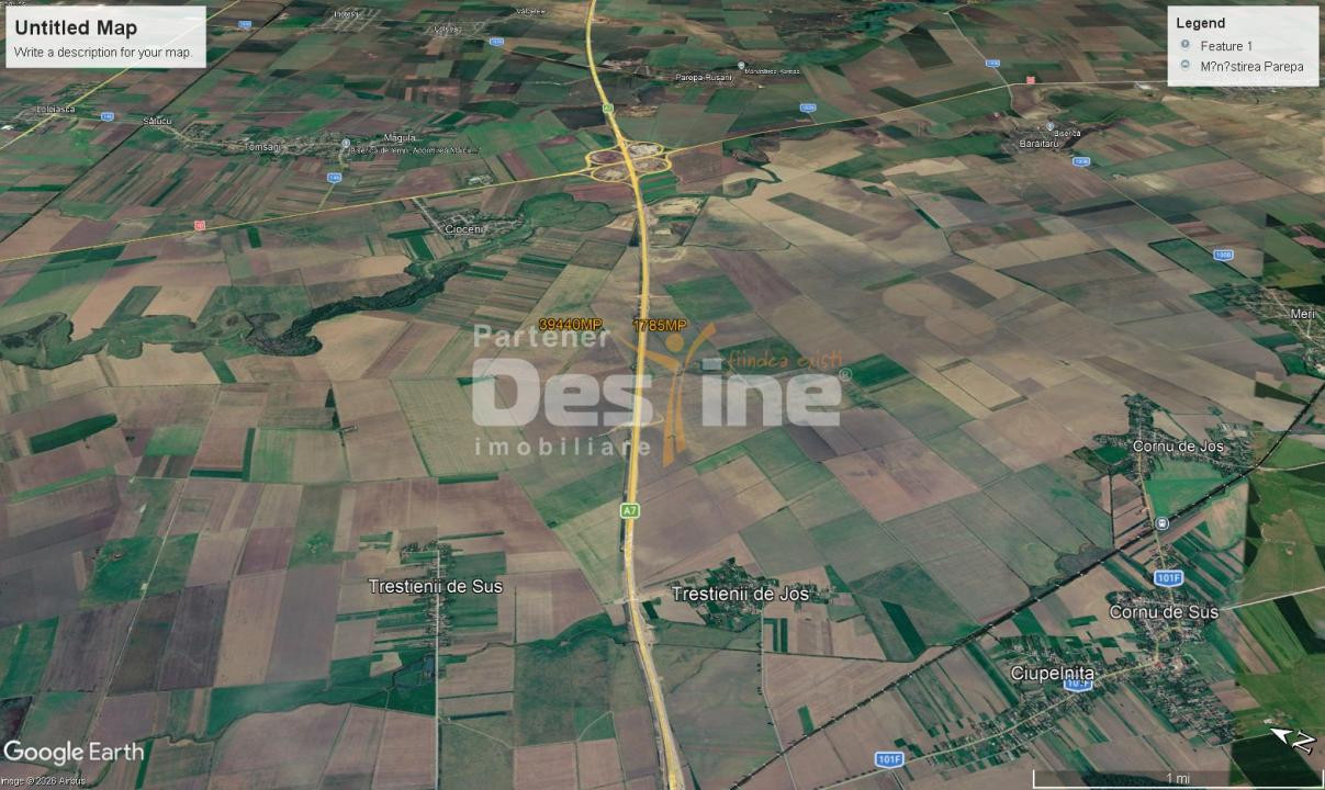 Teren extravilan, neimprejmuit, disponibil imediat, Dumbrava, Prahova 