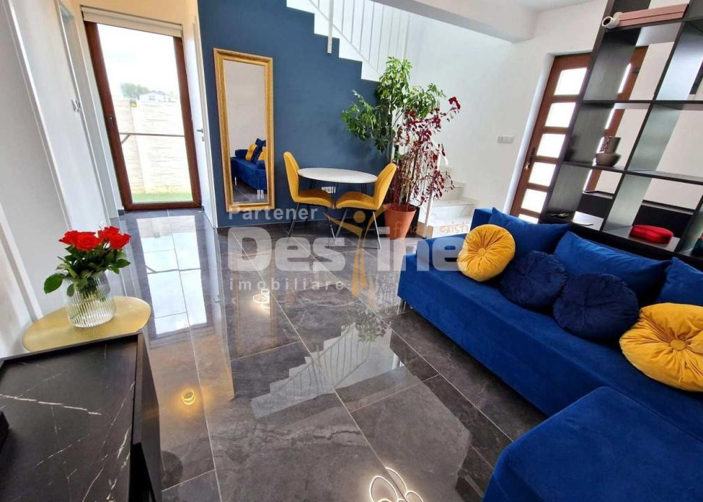 Proprietar vand duplex modern, mobilat complet, curte + terasa 