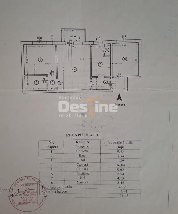 TATARASI, Apartament 3 camere 