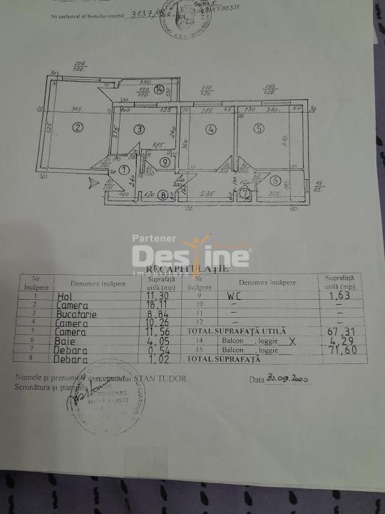 Sebastian-Dunvat | 3 camere | 74mp | et. 4 | centrala proprie | 105.500 euro