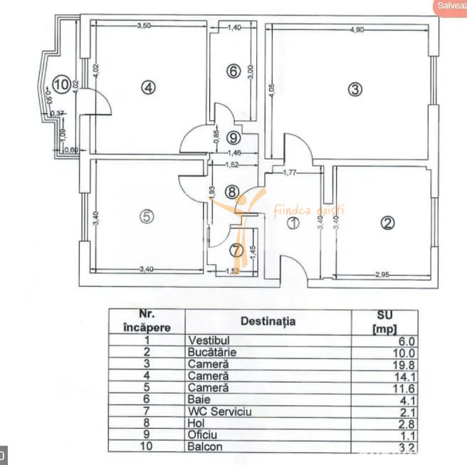 13 Septembrie-Prosper Plazza | 3 camere | 75mp | et 4 | renovat | 249.000 euro
