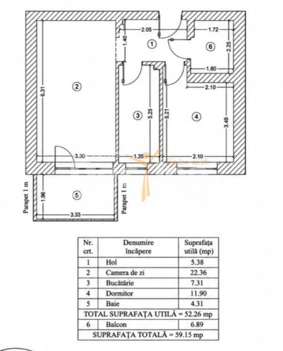 Apartament 2 camere | Vedere către Parcul Luxuria | Etaj 1 | Bloc 2020 