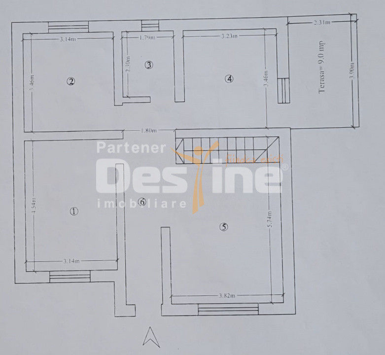 Casă LUNCA CETĂȚUII, 3 camere, decomandat, 82 mp, mansardă + parcare în curte