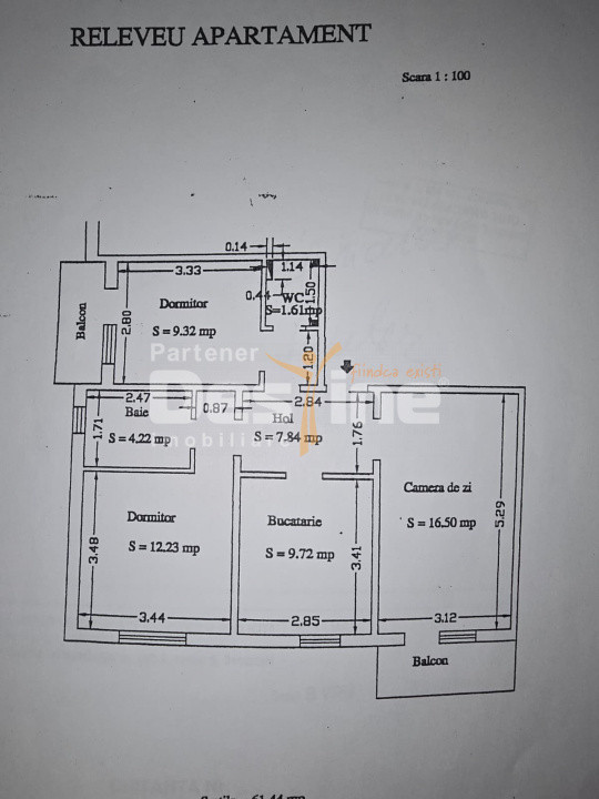 Apartament de vânzare | Zona TÂRGU CUCU | semidecomandat, 3 camere