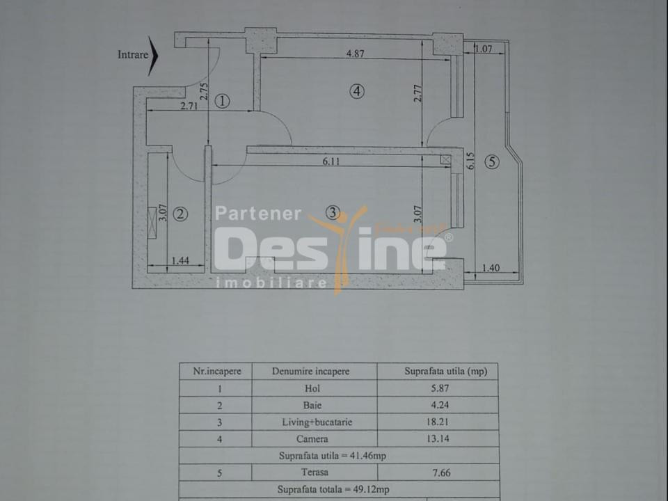 Apartament 2 camere intabulat Copou-Royal Town, complex nou