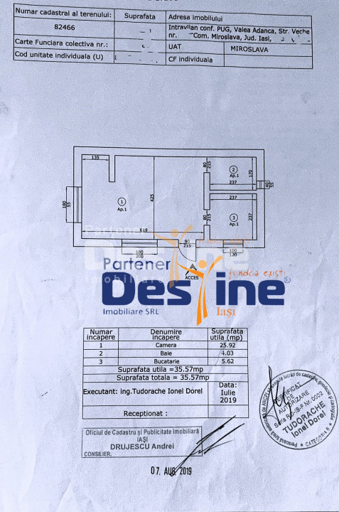 CHIRIE - Apartament 1 mobilat si utilat, loc de parcare, CUG