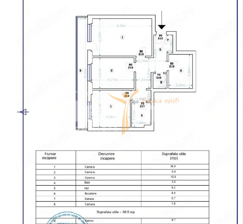 Apartament 3 camere | Decomandat | 59mp | Bulevardul Timisoara | 120.000 EUR