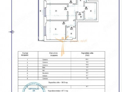 APARTAMENT 3 CAMERE ,DECOMANDAT ,