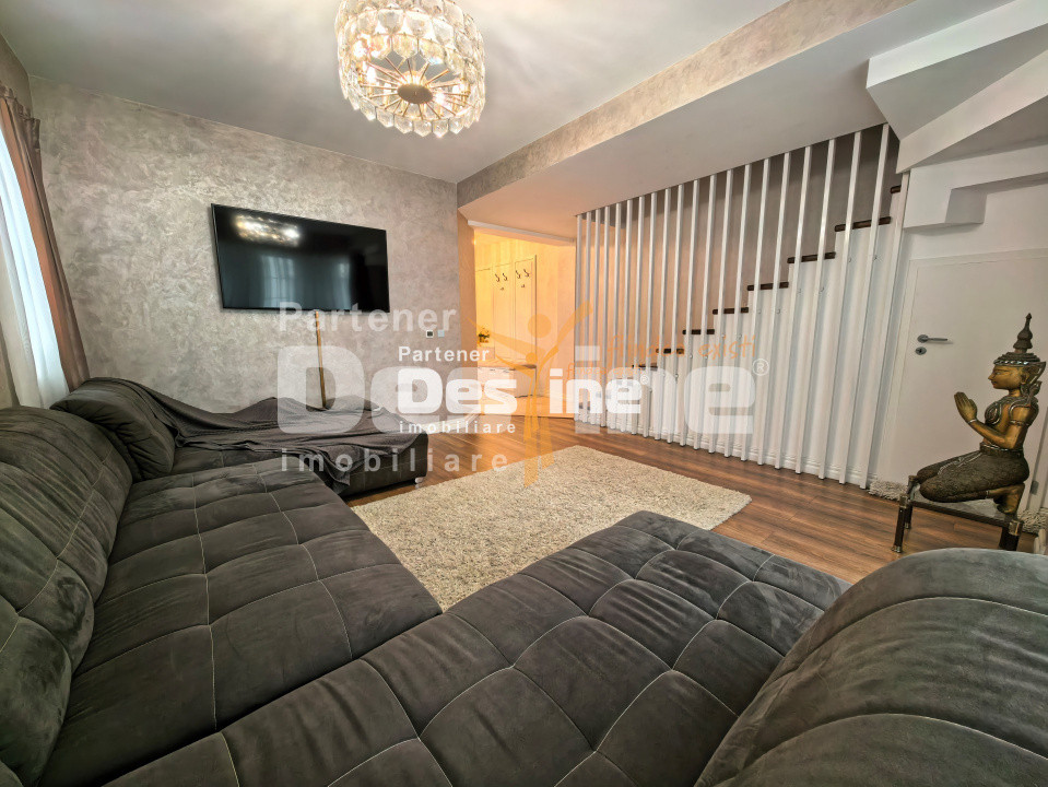Duplex modern cu design britanic 7 camere D+P+1+M 160 mp