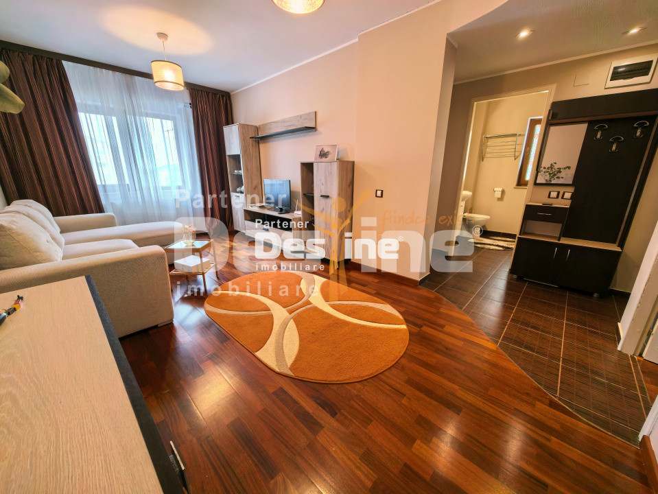 Apartament 2 camere 55 mp 2 balcoane mobilat loc de parcare Vișan