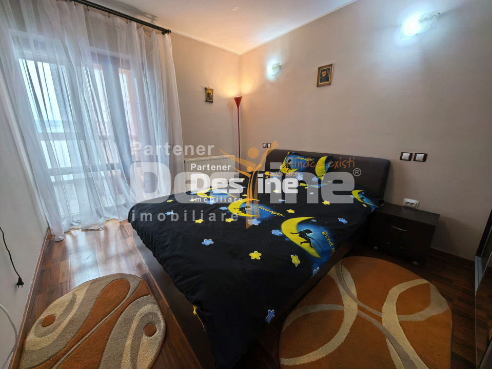 Apartament 2 camere 55 mp 2 balcoane mobilat loc de parcare Vișan