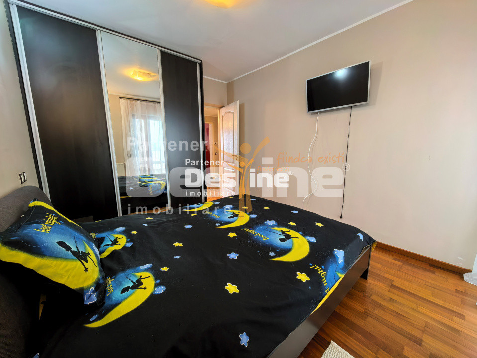 Apartament 2 camere 55 mp 2 balcoane mobilat loc de parcare Vișan