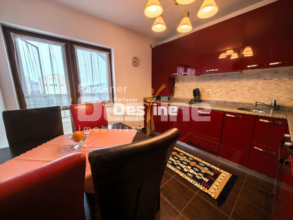 Apartament 2 camere 55 mp 2 balcoane mobilat loc de parcare Vișan