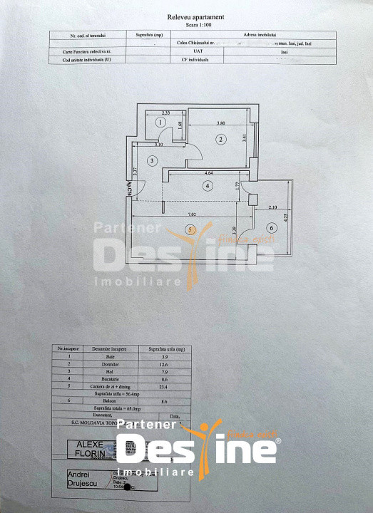 Apartament 2 camere 65 mp mobilat utilat premium