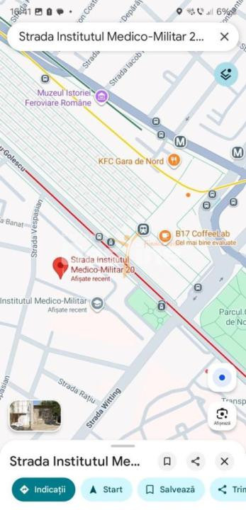 Apartament curte comuna Gara de Nord