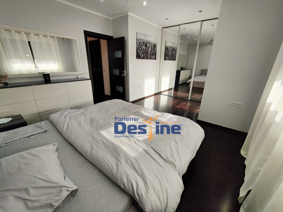Casă tip TRIPLEX 4 CAMERE P+1+M 120 mp utili curte MOBILATĂ și UTILATĂ