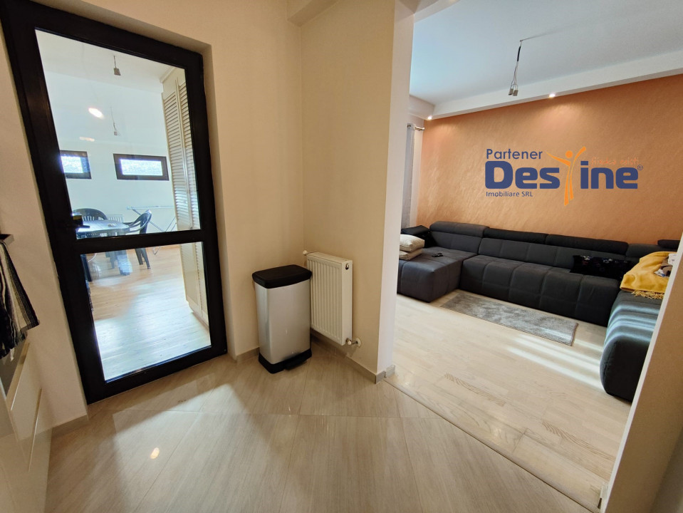 Casă tip TRIPLEX 4 CAMERE P+1+M 120 mp utili curte MOBILATĂ și UTILATĂ