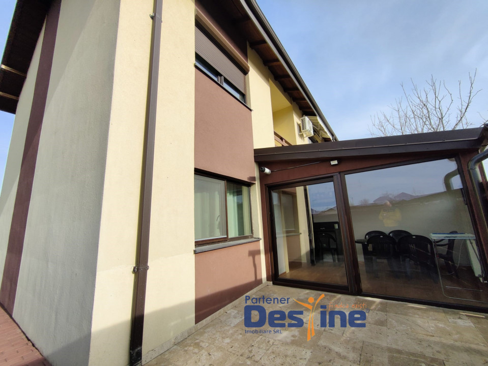 Casă tip TRIPLEX 4 CAMERE P+1+M 120 mp utili curte MOBILATĂ și UTILATĂ