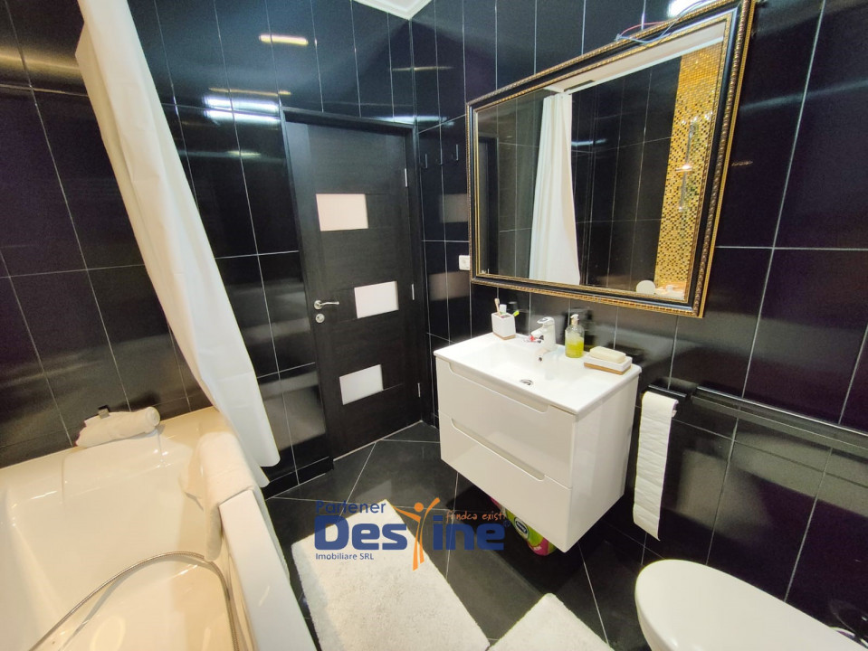 Casă tip TRIPLEX 4 CAMERE P+1+M 120 mp utili curte MOBILATĂ și UTILATĂ