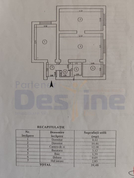 Apartament 3 camere Semidecomandat MOBILAT+UTILAT - Tătărași Dispecer