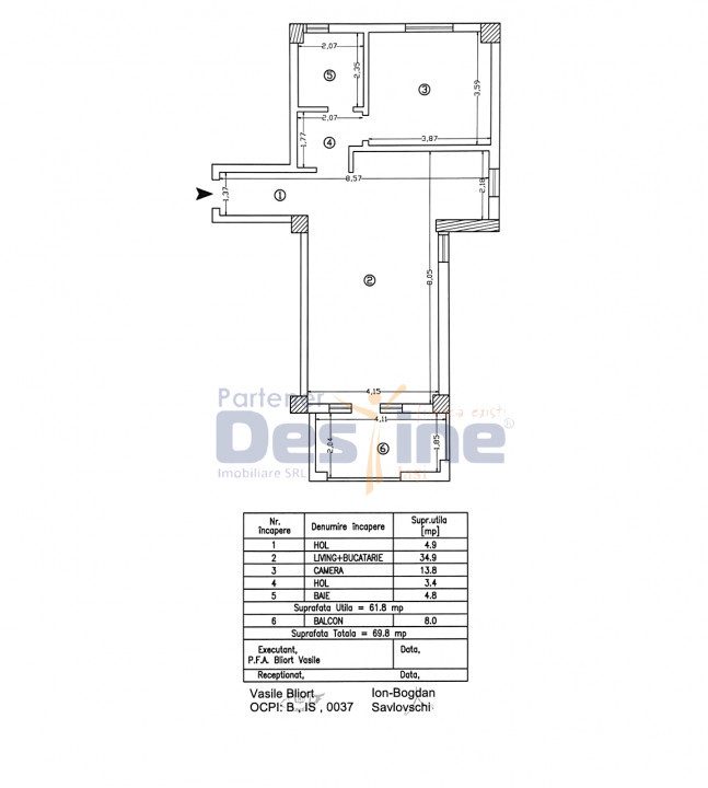 Apartament LUX 2C MOBILAT UTILAT PARCARE intermediar - MOARA DE VANT